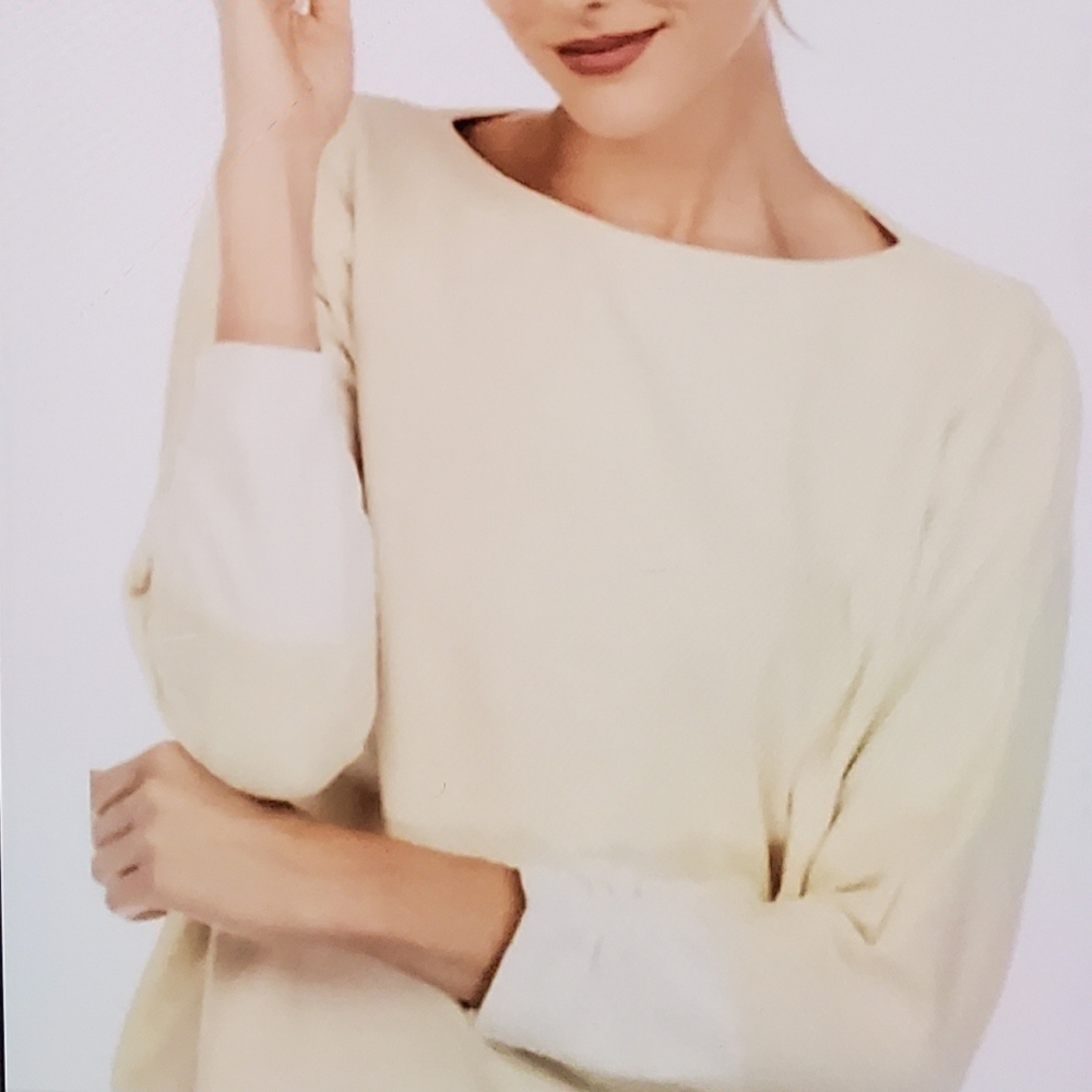 Calme by Johnny Was Dolman Sleeve Cozy Tee Pullover, Size XS  NWOT